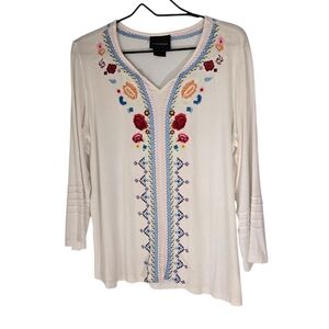 Liv Los Angeles Bohemian Style Blouse size Large